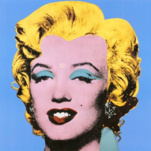 Blue shot Marilyn, Andy Warhol